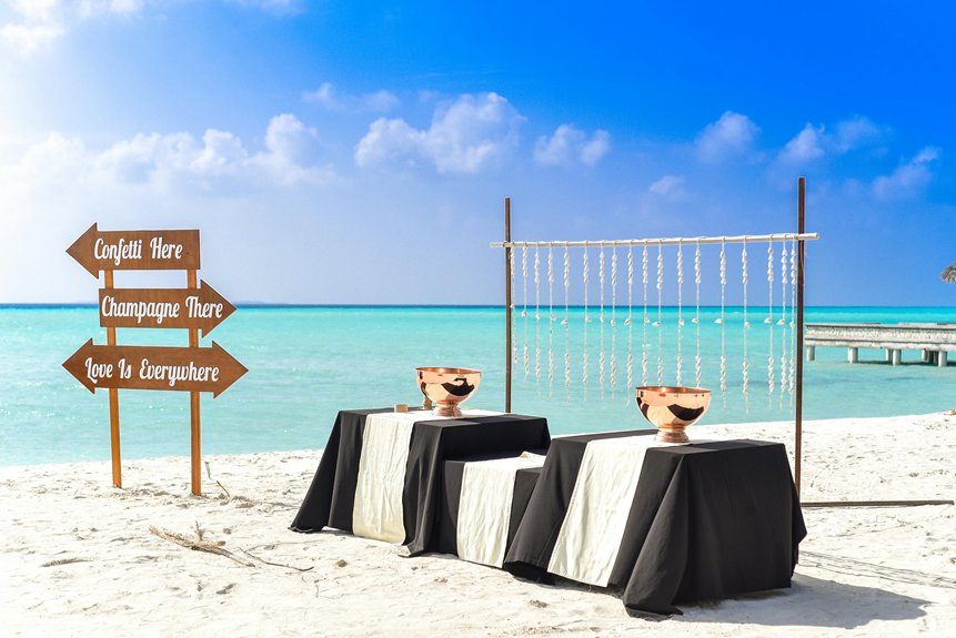 charming coastal wedding paradise